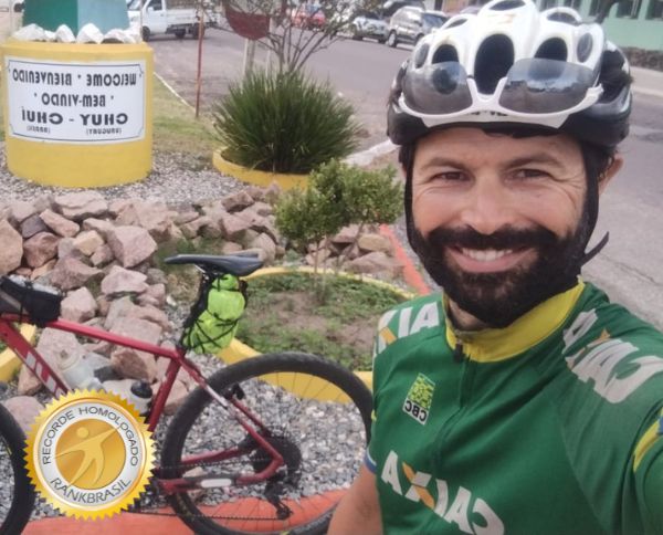 Mais rápido percurso de bicicleta de Uiramutã ao Chuí