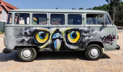 Maior ação social de kombis pintadas pelo mesmo artista
