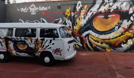 Maior número de kombis grafitadas por um único artista