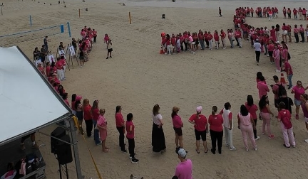Maior Laço Humano do Brasil em prol do Outubro Rosa